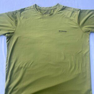 Columbia Men's XL Omni Wick Lime Green Short Sleeve Shirt